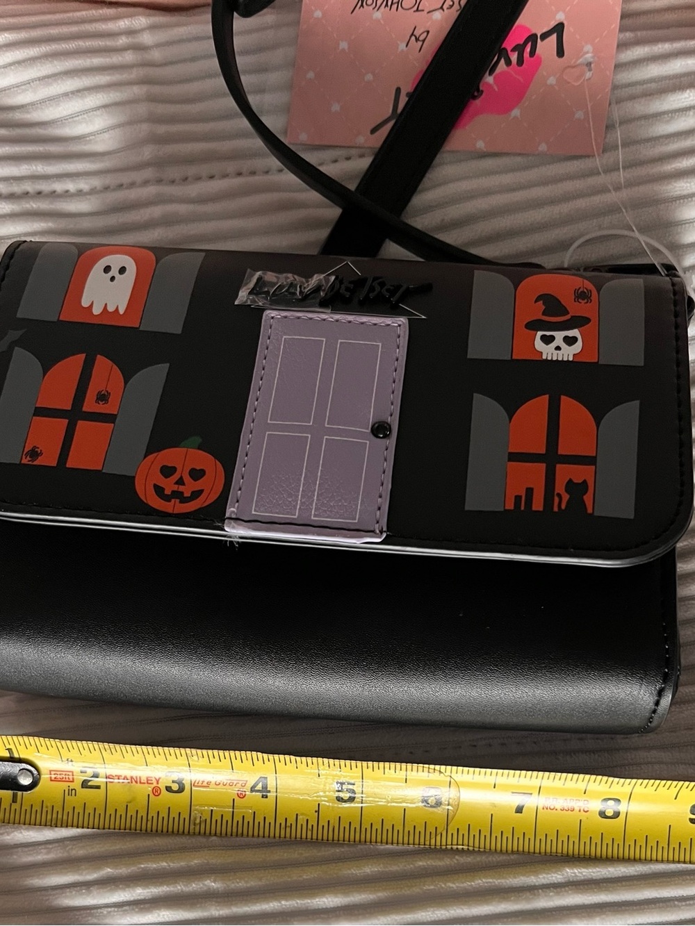 Luv Betsey by Betsey Johnson Halloween Haunted House Wallet Crossbody Bag - Picture 7 of 14